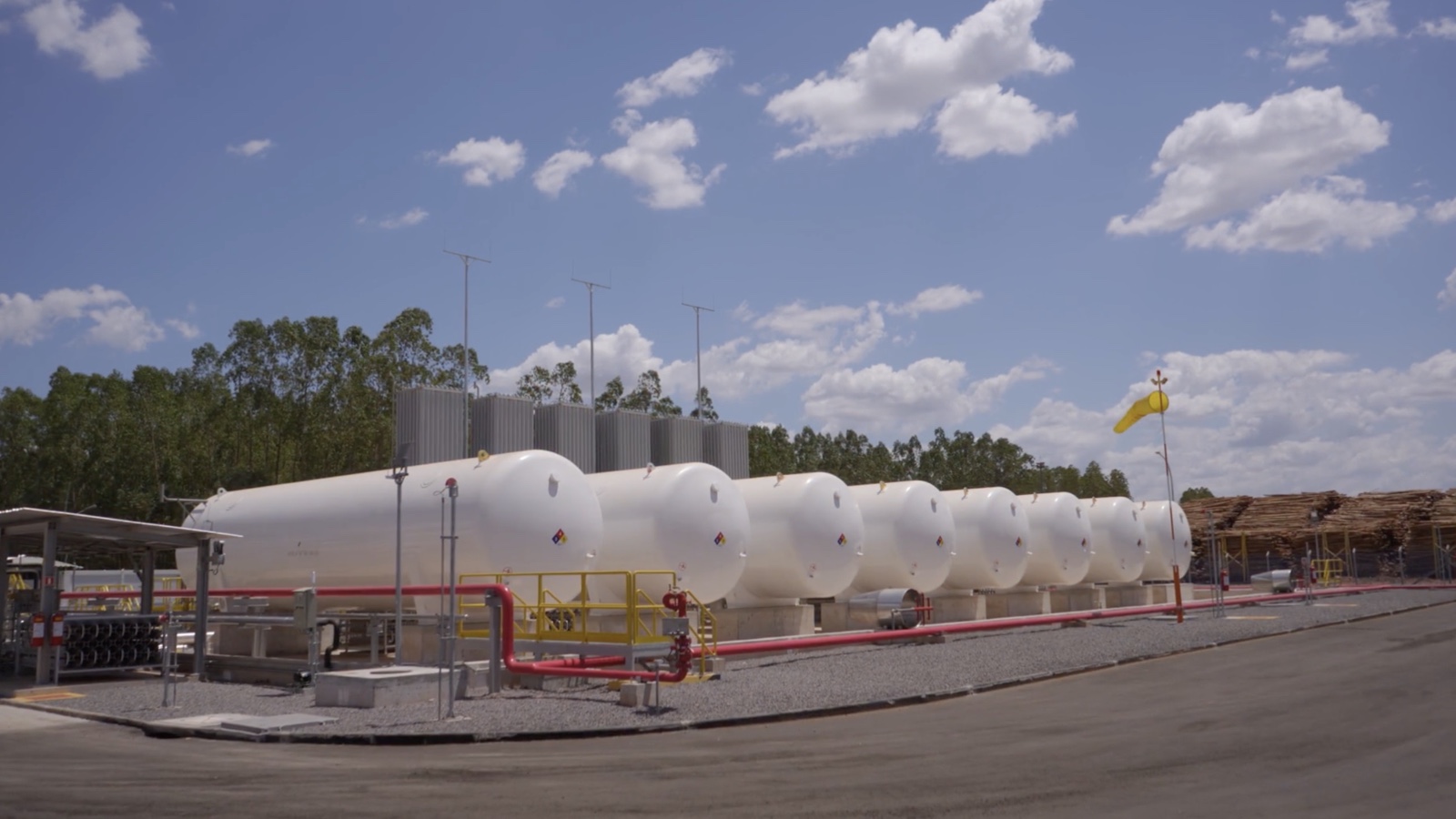 Infraestrutura do projeto de regaseificação de gás natural liquefeito em Imperatriz